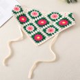 thumbnail image 2 of Womens Printed Headscarf Accessories Knitted Lace Headband, 2 of 3