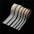 thumbnail image 4 of Lace Fabric Trim Ribbon for Gift Package DIY Craft Clothing Tablecloth Beige, 4 of 9