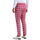 thumbnail image 3 of Pantalones de negocios de cuadros impresos para hombres INSPIRE CHIC 30 Rosa oscuro, 3 of 5