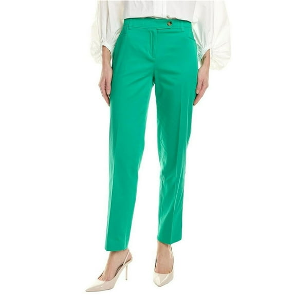 Jones New York Womens Solid Dress Pants, Green, 2
