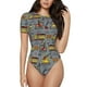 thumbnail image 1 of Fotbe Modern Excavator Body de Mujer con Cuello Redondo y Mangas Cortas, Sin Mangas Ajustado, Suave, Cómodo y Básico-XX-Large, 1 of 7