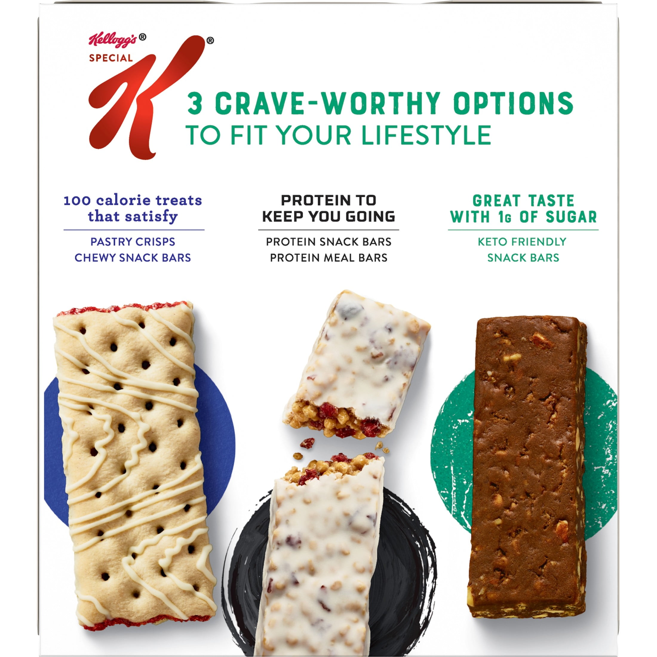 Special K Peanut Butter Fudge Chewy Snack Bars, Keto Friendly, 7g Protein, 6.17 oz, 5 Count