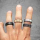 thumbnail image 5 of Anillos de acero inoxidable con runas vikingas para hombre y mujer, estilo retro punk rock, joyería sencilla, accesorios de moda, regalo de Stranger Things, venta al por mayor, 5 of 5