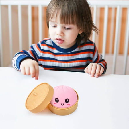 Stijggn Dumpling Squeeze Fidget T-oys Rainbow Dumplings Cute Anxiety Relief Fidget Soft Squeeze Decompression Dough for Easter Project Tricking People K*id Playing