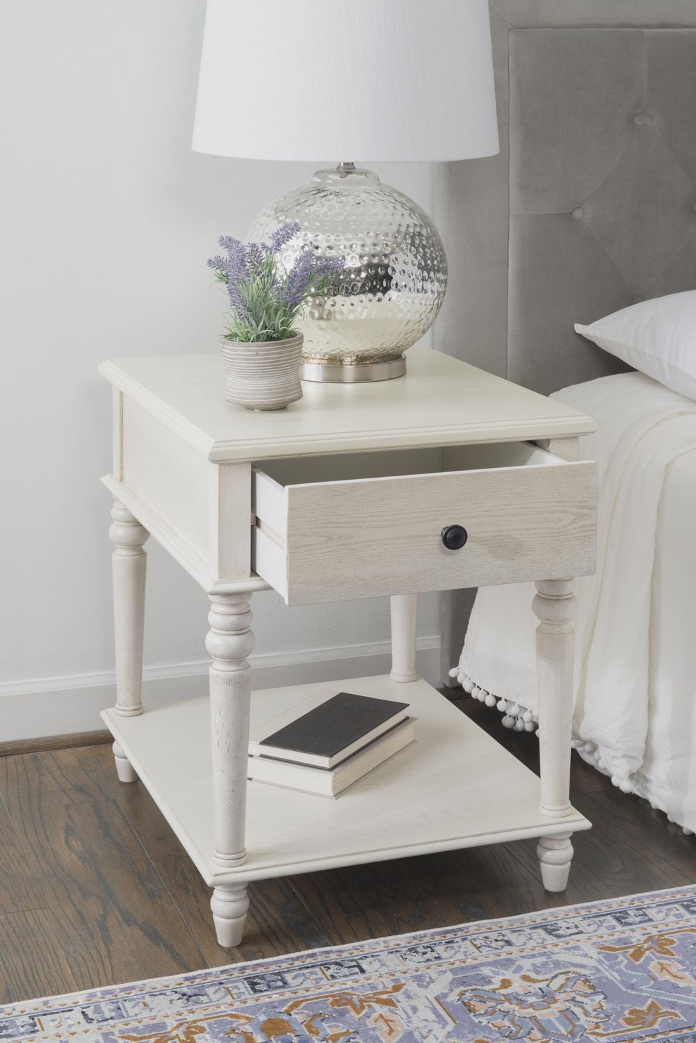 Rivera Side Table, White
