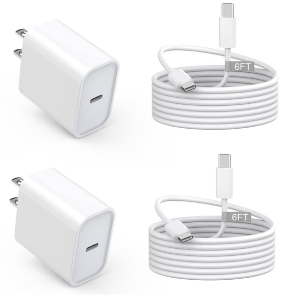 Cargador USB C Nuinno de 20 W de carga rápida para iPhone 16/15