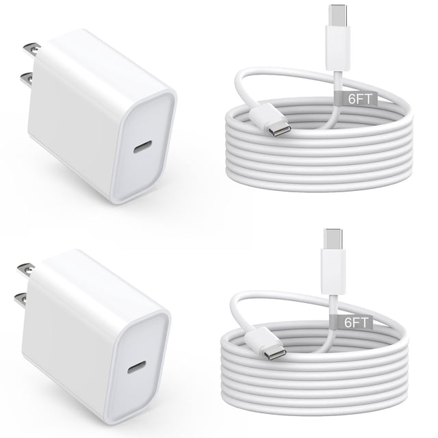 Cargador USB C Nuinno de 20 W de carga rápida para iPhone 16/15