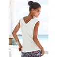 thumbnail image 3 of LASCANA Women's Cord Detail V-Neck Top Ties, 3 of 5
