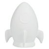 Hello Hobby Ceramic Paintable Bank Rocket Ship, 5.50" Height White Craft Base