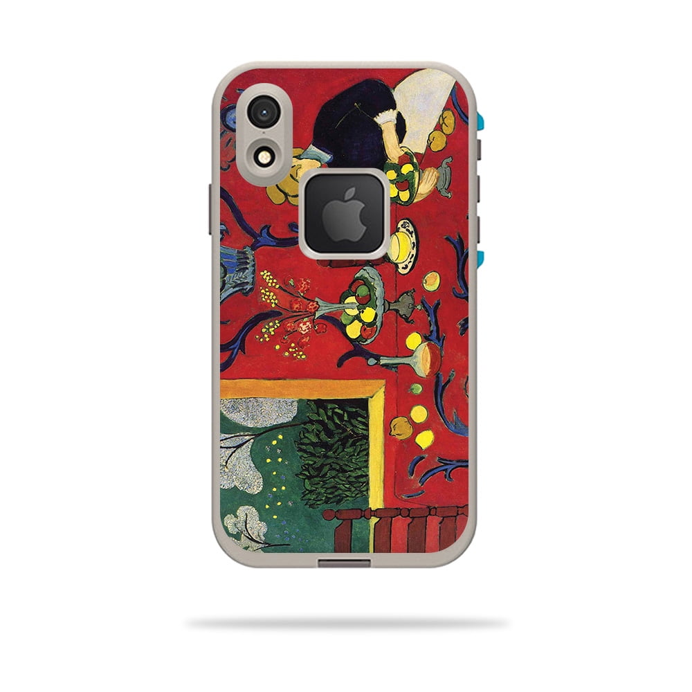 Skin Decal Wrap Compatible With LifeProof FRE iPhone XR Case Sticker Design Harmony In Red