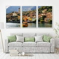 thumbnail image 2 of IDEA4WALL 3 Piece Framed Canvas Wall Art for Living Room, Bedroom Italy City Landscape Canvas Prints for Modern Home Decoration Ready to Hang, 2 of 4