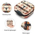 thumbnail image 3 of Boho Print Texture Sanitary Napkin Storage Bag, Zipper Menstrual Cup Pouch Feminine Menstruation First Period Pads Holder for Girls Women Ladies, 3 of 6