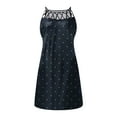 thumbnail image 4 of SMihono Robe d'Été Boho pour Femmes Grande Taille Mode Féminine Col Rond Sans Manches Imprimé Bretelles Robe, 4 of 4