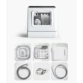 thumbnail image 4 of Ecozy Lave-Vaisselle Portable de Comptoir, Mini Lave-Vaisselle avec Réservoir d'Eau Intégré de 5L, 5 Programmes de Lavage, Fonction Extra Sèche pour Appartements, Camping et RV, Blanc, 4 of 5
