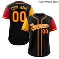 thumbnail image 2 of Camiseta de béisbol personalizable, camiseta personalizada con estampado de equipo, camiseta con nombre y número personal, camiseta de hip hop, camiseta de béisbol para hombres, mujeres y niños, 2 of 5