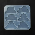 thumbnail image 2 of 5 pc Claw Hair Clips Cabochon Silicone Molds Resin Casting Molds for UV Resin Epoxy Resin Jewelry Making White 141x151.5x4mm Inner Diameter: 39~45x64.5~72.5mm, 2 of 5