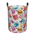 thumbnail image 6 of Lsque Skulls and Roses pattern Laundry Hamper Basket, Tall Woven Rope Hamper Basket for Clothes, Lightweight Storage Basket, Collapsible Waterproof-Medium, 6 of 8