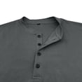 thumbnail image 6 of VJATTWR Mens Ringspun Three Button Long Sleeve Shirt, Sizes Xl, 6 of 7