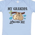 thumbnail image 4 of Inktastic My Grandpa Loves Me with Sloth and Hearts Boys or Girls Baby Bodysuit, 4 of 5