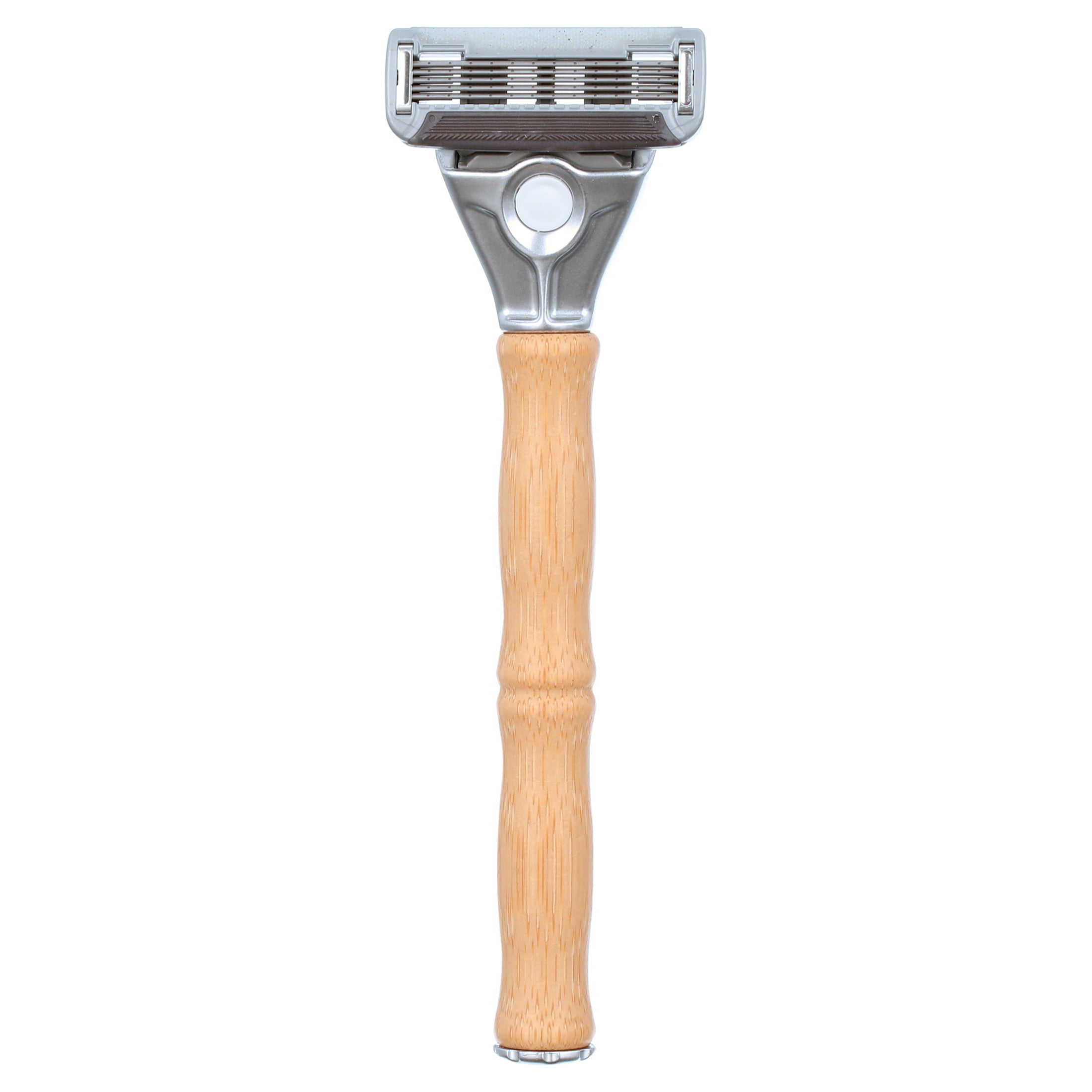 Bulldog Original Men's 5-Blade Bamboo Razor Handle with 2