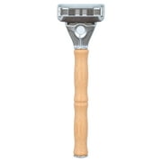 Bulldog Original Bamboo Men's 5-Blade Razor Handle Plus 2 Razor Blade Refills