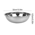 thumbnail image 3 of Large Capacity Enlarge Mixing Bowl, Thickened Plastic Kneading Bowl for Making Dough, Multi-Purpose Seasoning and Dishwashing Bowl with Stable Flat Bottom, Silver, 1pcs, 3 of 6