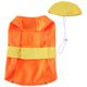 thumbnail image 5 of IDEANATEGRATE Orange Wear Resistant Puppy Costume Engineer Appearance Festival Dog Clothes for Parties, 5 of 7