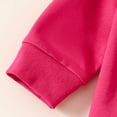 thumbnail image 5 of Durtebeua 2Pcs Toddler Baby Girl Valentine's Day Clothes Heart Print Long Sleeve Sweatshirt + Pants Sets Z03-Hot Pink,3-4 Years, 5 of 7
