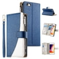 thumbnail image 4 of Funda cartera GANGXUN para iPhone 7/8 , cuero PU con tarjetero, cremallera, correa de mano, soporte y protección 412°, 4 of 6