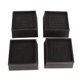 thumbnail image 1 of Elevador de muebles de 2 pulgadas, elevador de escritorio cuadrado de TPU apilable, resistente, impermeable, antideslizante, elevador de cama negro, 1 of 5
