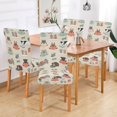 thumbnail image 2 of Yayeee 4 Pack Dining Chair Covers Stretch Parson Chairs Slipcovers Seat Protector, Cartoon Dog Reading Pattern, 2 of 6