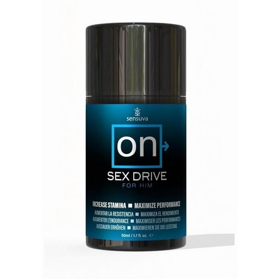 Sensuva On Sex Drive For Him Male Pleasure Gel, 1.7oz