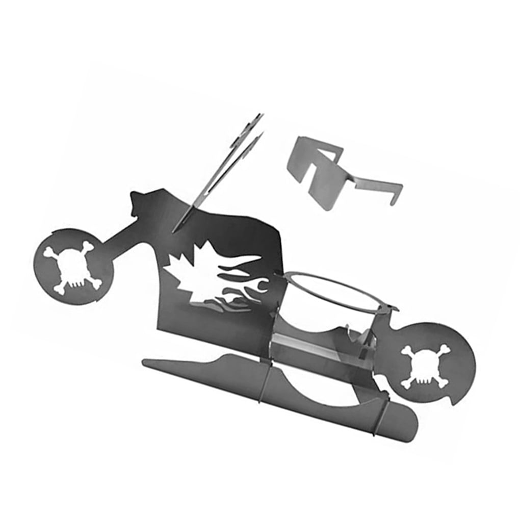 Redempion Barbecue Chicken Stand Stainless Motorcycle BBQ Rack Portable