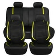 thumbnail image 1 of FH Group Galaxy13 Metallic Striped Deluxe Leatherette Seat Covers – Full Set, 1 of 3