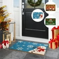 thumbnail image 4 of EclipseJewels Christmas Theme Carpet 16x24 Inch Slip Resistant Door Entry Mat Absorbent Bathroom Entrance Mat Home Decor Holiday Doormat for Indoor and Outdoor Use Blue, 4 of 4