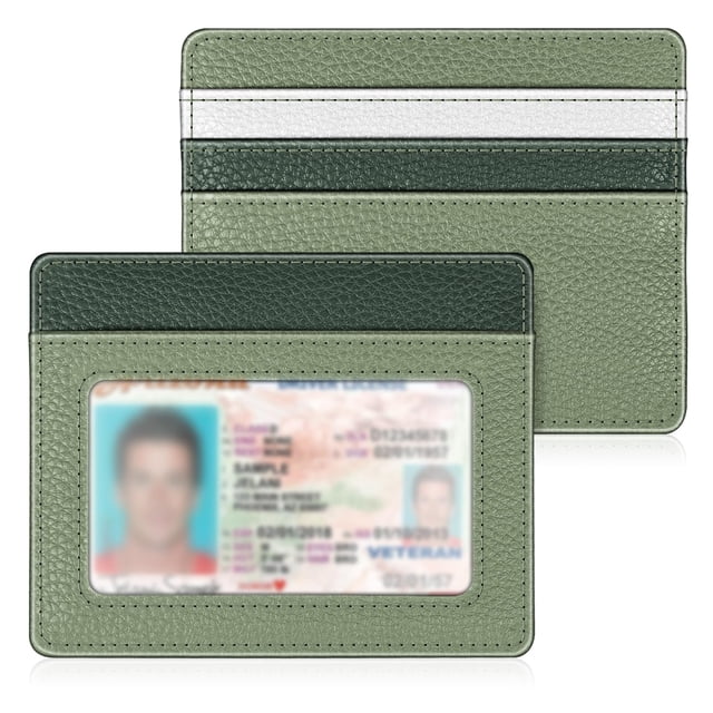 Tarjetero FINTIE Slim minimalista con bloqueo RFID