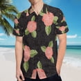 thumbnail image 5 of High Quality Hawaiian Shirts for Men Short Sleeve Aloha Beach Shirt Floral Summer Casual Button Down Shirts Blouses IAT9MP, 5 of 7