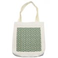 thumbnail image 1 of Botanical Tote Bag, Colorful Monstera Leaves Plain Background, Cloth Linen Reusable Bag for Shopping Books Beach and More, 16.5" X 14", Cream, by Ambesonne, 1 of 2