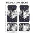 thumbnail image 2 of ZICANCN Waterproof Car Floor Mats Full Set, Abstract Patriotic Hearts Automotive Carpet Mats for Vehicle Trucks Suv Jeep, 4 Pieces, 2 of 6