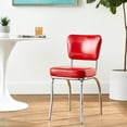 thumbnail image 7 of Richardson Seating Diner Chair with 2" Box Seat-Color:Cracked Ice Red, 7 of 7
