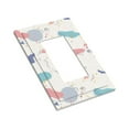 thumbnail image 3 of ZICANCN Outlet Covers Wall Plate, Colorful Footprint Light Switch Cover Decorative, Duplex Toggle Combo 1-Gang, 3 of 9