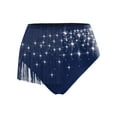 thumbnail image 7 of iiniim Glitter Dance for Women Tassel Booty Shorts Underwear Latin Disco Party Festival Rave Competition Navy Blue M, 7 of 7