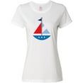 thumbnail image 3 of Inktastic Personalized Sailboat Women's T-Shirt, 3 of 5