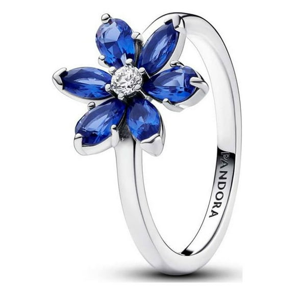PANDORA Sparkling Blue Herbarium Cluster Ring