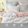 thumbnail image 6 of 3 PCS King/Cal King Solid Faux Fur Comforter Mini Set Gray, 6 of 16