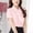 Pink, variant on Ladies Shirts Summer Top for Women Shirts Ladies Chiffon Short Sleeved Summer Loose Top for Plus Size Elegant Korean Style Lightweight Blouse Red S