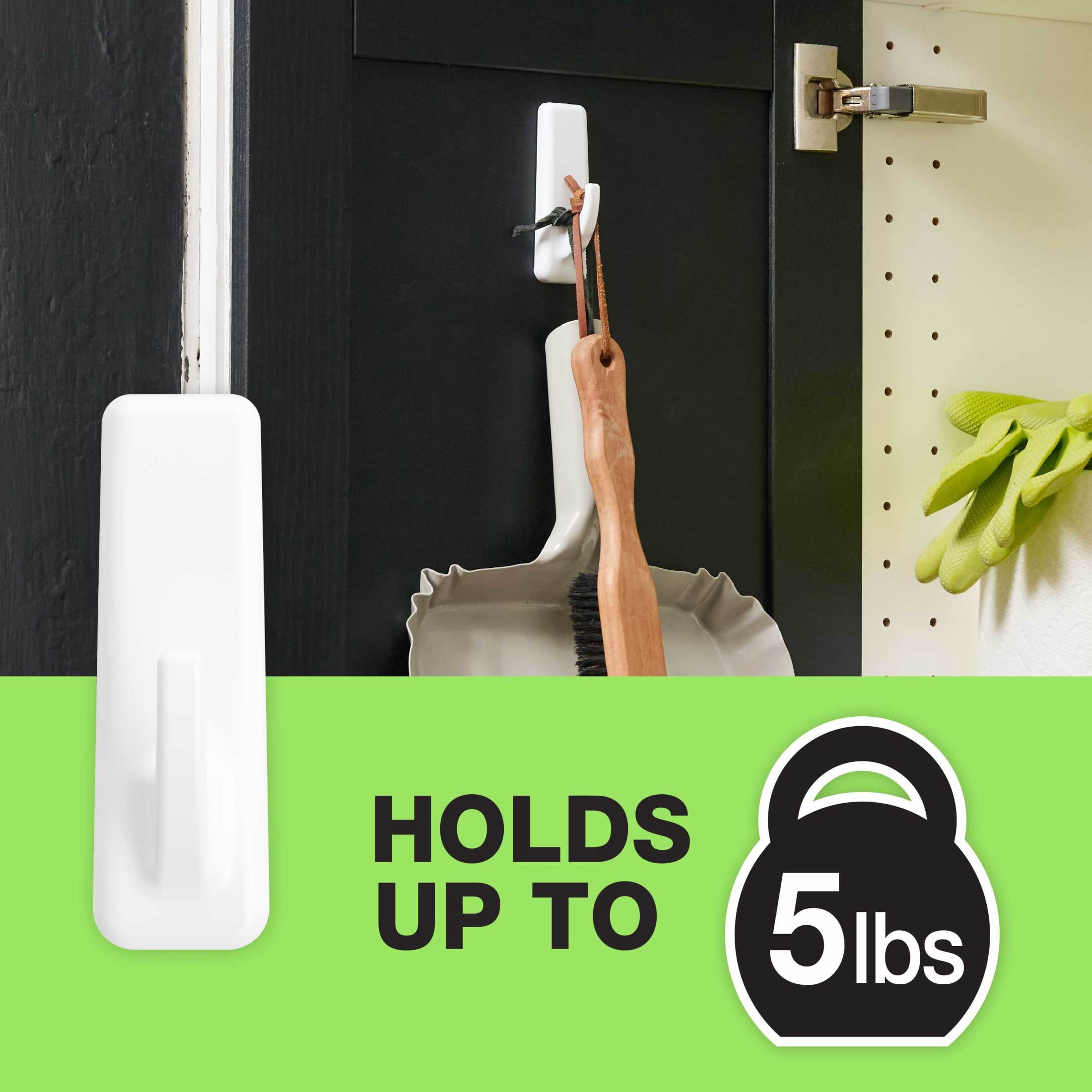 FrogTape reMOVEables Large White Utility Hook, 1 Hooks and 2 Adhesive Strips