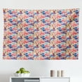 thumbnail image 1 of Colorful Tapestry, Vibrant Colored Abstract Floral with Sharp Edges Summer Nature Inspired, Fabric Wall Hanging Decor for Bedroom Living Room Dorm, 2 Sizes, Multicolor, by Ambesonne, 1 of 1