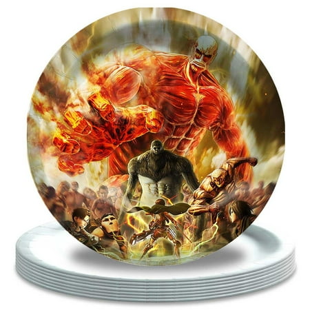 Attack On Titan Paper Plates Birthday Decorations Party Supplies Tableware Disposable Dinnerware