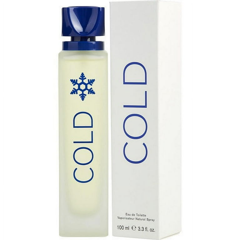 Benetton Cold for Men Eau de Toilette Spray, 3.3 onzas